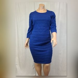 Metallic cut out dress